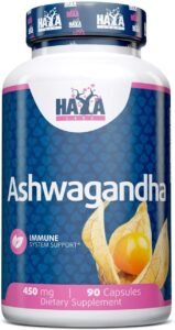Haya Labs Ashwagandha  (Migdomoji Vitanija) 90kaps.
