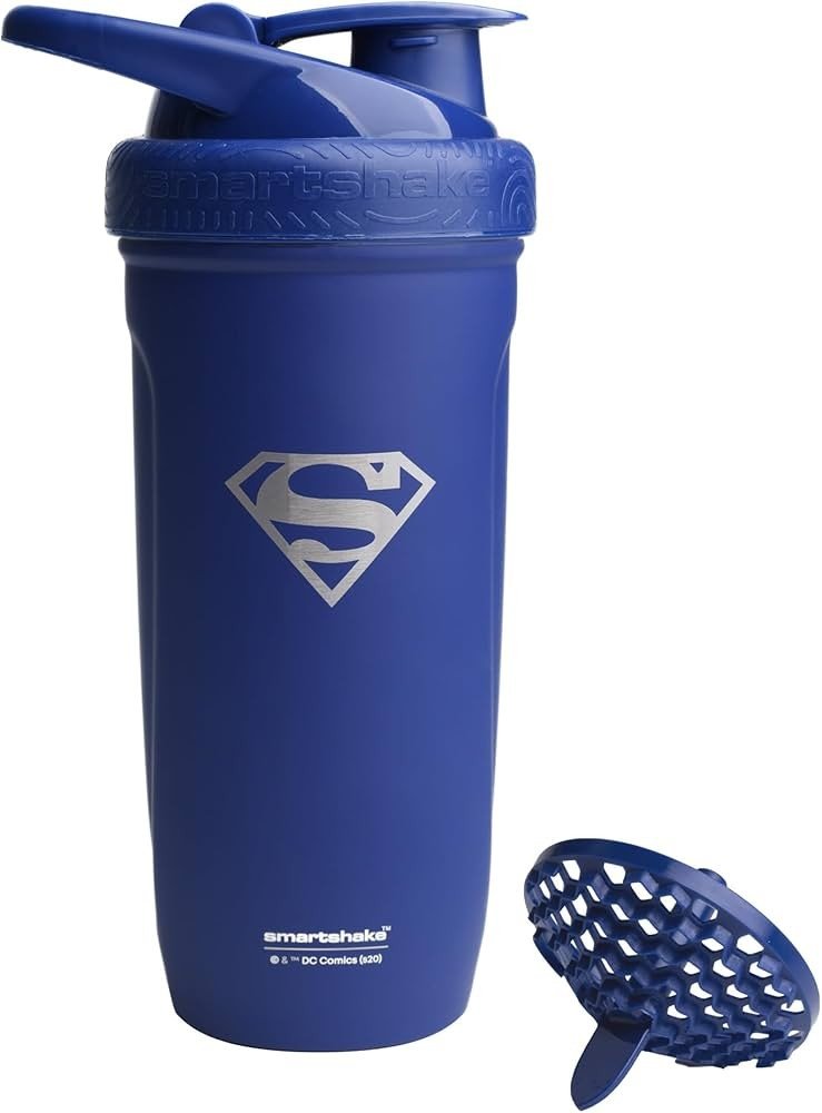 Gertuvė SmartShake Reforce Stainless Steel Superman 900ml.